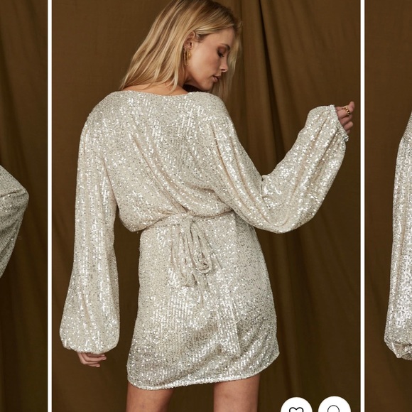 Sequin Robe Dress - Picture 3 of 3